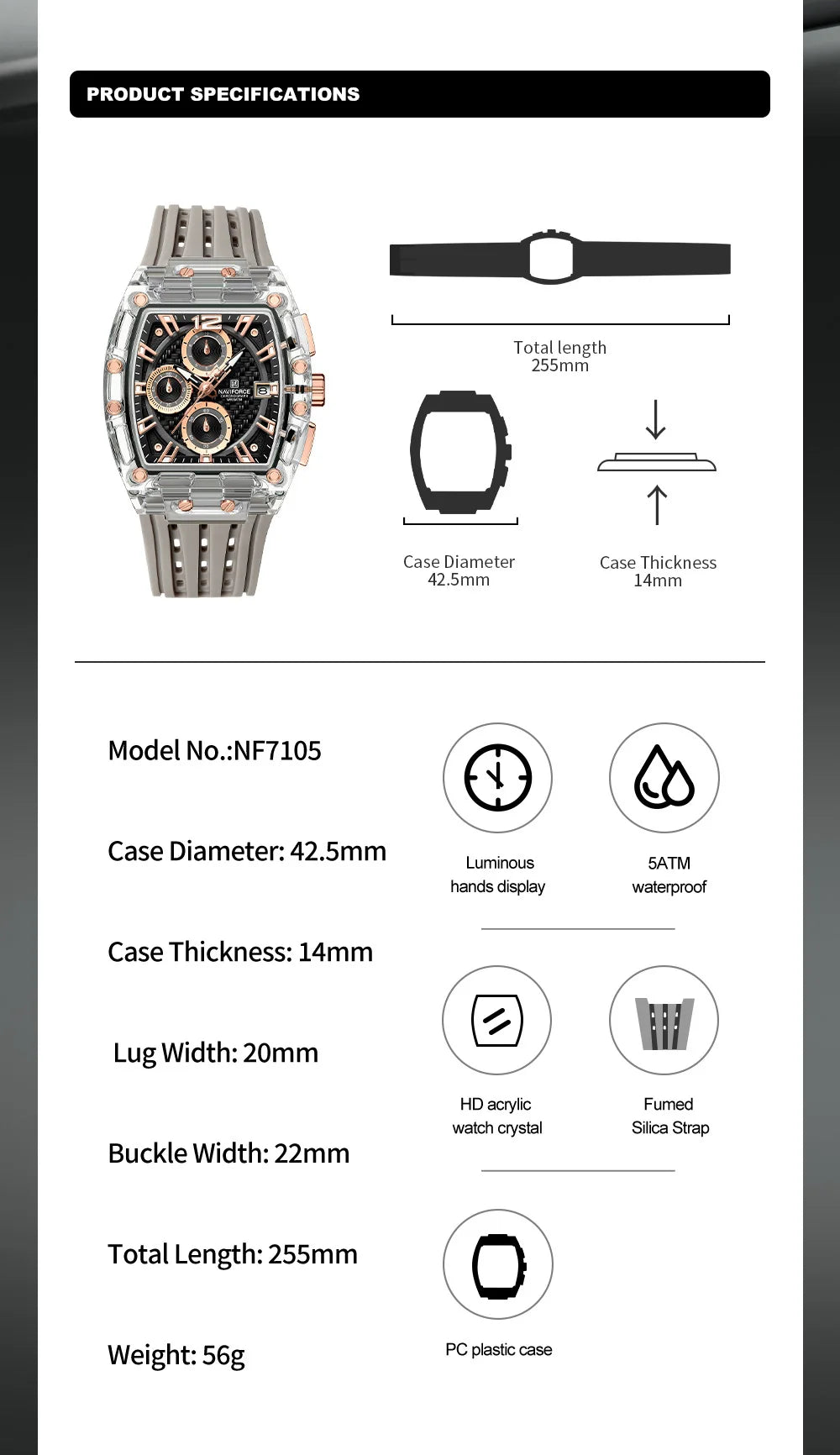 Reloj de Hombre NAVIFORCE Casual